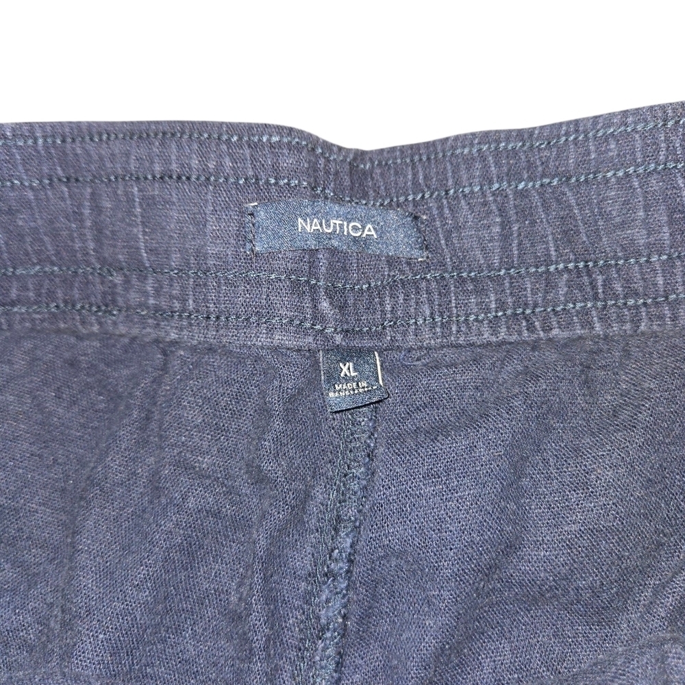 Nautica Women’s Linen Blend Pull-On Shorts – XL Navy Seas, Comfy & Classic - Picture 2 of 6